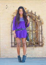 PURPLE MINI DRESS