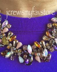 J. Crew Asymmetrical Stone Necklace