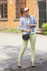 pastel yellow pants