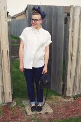 Outfit: Button Down and Loafers+ Etsy Shop Update! 