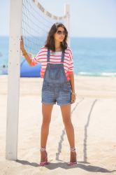 SUNSHINE & STRIPES :: MEMORIAL DAY PICNIC AT THE BEACH 