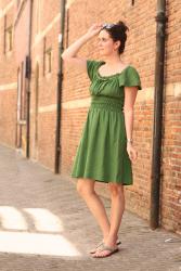 Green Grecian Dress