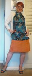 A Near Repeat - Orange and Turquoise (with Fab Shoes)