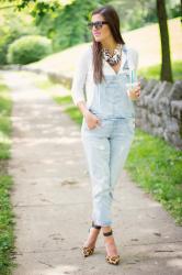 Overalls + Leopard