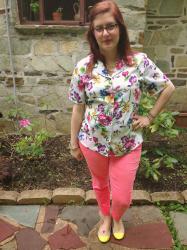 1st official Wear it Wednesday: my favorite blouse in the shop- butterflies!