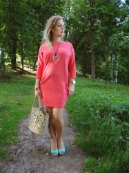 coral dress