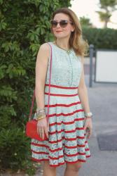 50s style mint lace dress