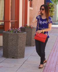 Rebecca Minkoff Large Quilted Affair & Vintage Blue 