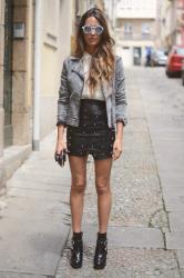 studded skirt