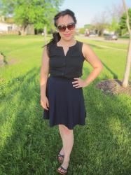 Quick Loft Reviews: Crochet Trim Henley & Knit Circle Skirt