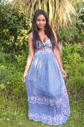 Maxi dress bleue
