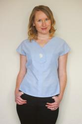 Afternoon Blouse Pattern Hack - Adding Waist Ties