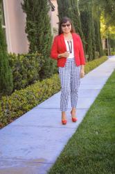 Work to Play: Gingham Seersucker Pants