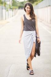 The aymmetrical skirt