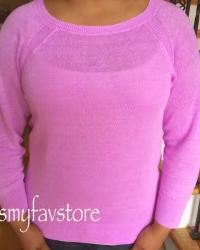 J. Crew Linen High-Low Hem Sweater in Garment Dye 