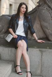 striped skirt