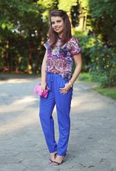 3MASZ FASON | ONE TROUSERS, THREE WAYS TO WEAR | Blue Drawstring Waist Pockets Loose Pant