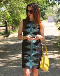 Wear Lex & Anthropologie Split Diamonds Shift Dress