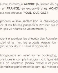Aussie // Un vent d’Australie !