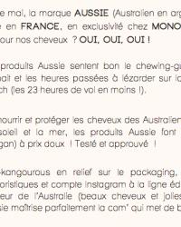 Aussie // Un vent d’Australie !