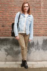 Leopard jeans