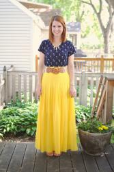 Navy & Yellow