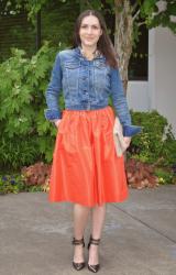 SNAKE PRINT AND MANGO PARTY SKIRT