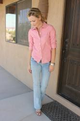 Feeling Springy in Pink Chambray