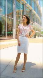 Windy Day - Flower Prints & Eyelet Skirt