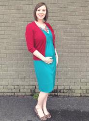 23 Weeks: Teal & Red