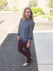 patterned blouse