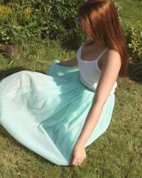 Mint Tulle Skirt