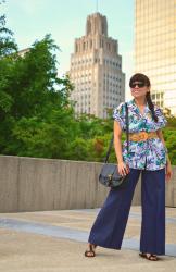 Hawaiian Shirt With Wide Leg Jeans 