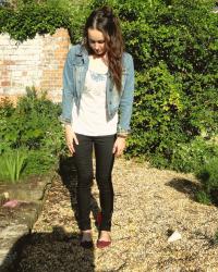 Glitzy and denim - OOTD