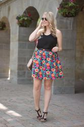 Floral Skater Skirt