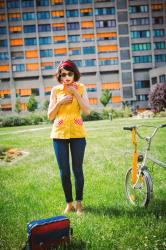 Yellow blouse part two - My bike in Berlin