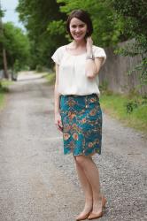Style: Blue Anthro Skirt and Crying in Movies