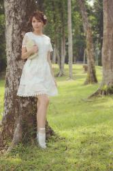 Fashion: Valentino Inspired White Lace Dress from Seoul Closette