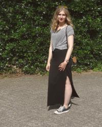 OOTD: Maxi Slit Skirt