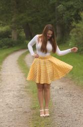 Gingham Circle Skirt