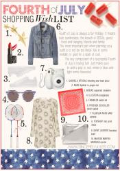 Shopping Wishlist: Fourth of July.