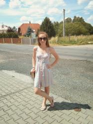 Pastel chequered dress