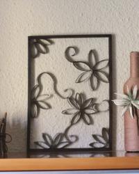 DIY: Cuadro con rollos de cartón