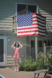 Flags and Donuts. 