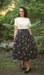 Atomic Sunday and 1950s Novelty Print Skirts