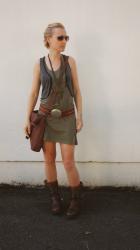 DIY : transformer un vieux débardeur en petit gilet boho rock