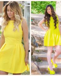Celebrity Inspired Look For Less: Lauren Conrad Yellow Dress