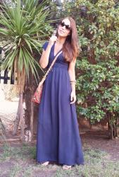 Long dark blue
