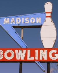 A Pink Petticoat + an Abandoned Bowling Alley