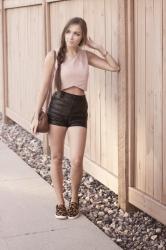 Babes in Suburbia // Steve Madden Eccentric Slip-Ons, ClubCouture Bowback top
